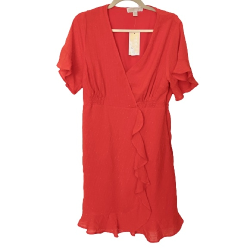 MICHAEL Michael Kors Faux Wrap Mini Dress - Picture 5 of 9